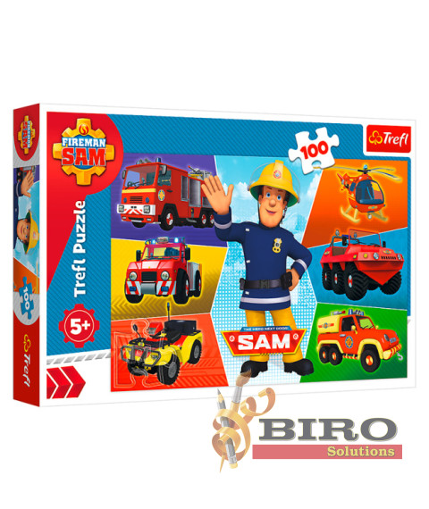 TF Puzzle - "100" - "Sams vehicles / Prism A&D Fireman Sam
